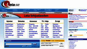 What Leta.se website looked like in 2017 (6 years ago)
