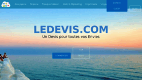 What Ledevis.com website looked like in 2017 (6 years ago)