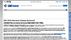 What Linkreator.com website looked like in 2017 (8 years ago)