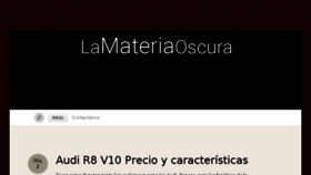 What Lamateriaoscura.es website looked like in 2017 (6 years ago)