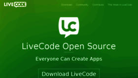What Livecode.org website looked like in 2017 (6 years ago)
