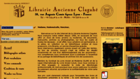 What Librairie-ancienne-clagahe.fr website looked like in 2017 (7 years ago)