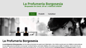 What Laprofumeriaborgosesia.it website looked like in 2017 (6 years ago)