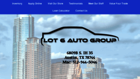 What Lot6autogroup.com website looked like in 2017 (7 years ago)