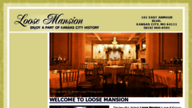 What Loosemansion.com website looked like in 2017 (6 years ago)