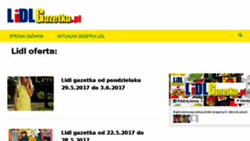 What Lidlgazetka.pl website looked like in 2017 (6 years ago)