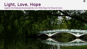What Lightlovehope.com website looked like in 2017 (6 years ago)