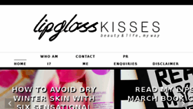 What Lipglosskisses.com website looked like in 2017 (6 years ago)
