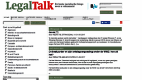 What Legaltalk.nl website looked like in 2017 (6 years ago)