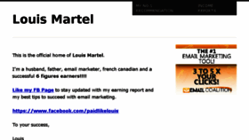 What Louismartel.com website looked like in 2017 (6 years ago)