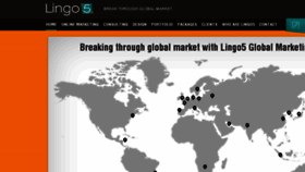What Lingo5.com website looked like in 2017 (6 years ago)