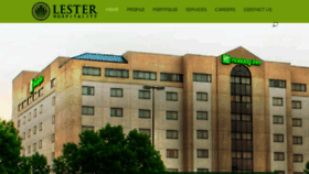 What Lesterhospitality.com website looked like in 2017 (6 years ago)