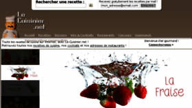 What Le-cuisinier.net website looked like in 2017 (6 years ago)