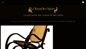 What La-maison-des-chaises.com website looked like in 2017 (6 years ago)