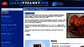 What Learnpysanky.com website looked like in 2017 (6 years ago)