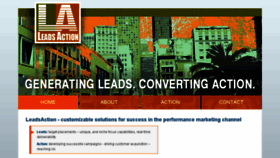 What Leadsaction.com website looked like in 2017 (6 years ago)