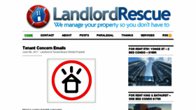 What Landlordrescue.ca website looked like in 2017 (6 years ago)