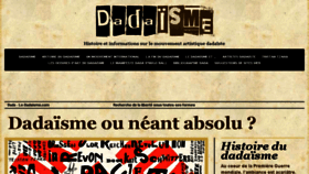 What Le-dadaisme.com website looked like in 2017 (6 years ago)
