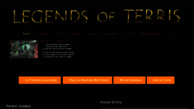 What Legendsofterris.com website looked like in 2017 (6 years ago)