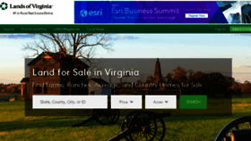 What Landsofvirginia.com website looked like in 2017 (6 years ago)