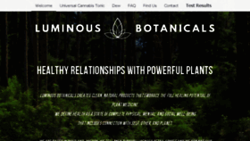 What Luminousbotanicals.com website looked like in 2017 (6 years ago)