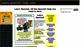 What Learn-spanish-help.com website looked like in 2017 (6 years ago)