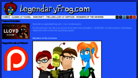 What Legendaryfrog.com website looked like in 2017 (6 years ago)