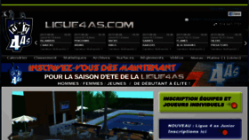 What Ligue4as.com website looked like in 2017 (6 years ago)
