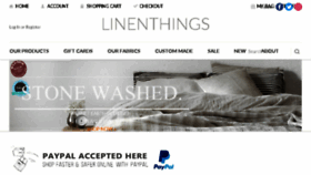 What Linenthings.com.au website looked like in 2017 (8 years ago)