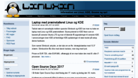 What Linuxin.dk website looked like in 2017 (6 years ago)