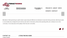 What Literacyworks.org website looked like in 2017 (6 years ago)