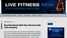 What Livefitnessnow.com website looked like in 2017 (6 years ago)