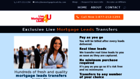 What Livemortgageleads4u.com website looked like in 2017 (6 years ago)