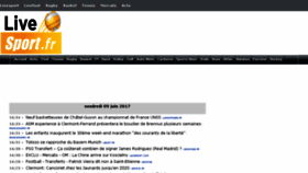 What Livesport.fr website looked like in 2017 (8 years ago)