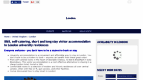 What Londonuniversityrooms.co.uk website looked like in 2017 (6 years ago)