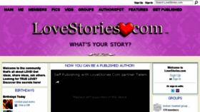 What Lovestories.com website looked like in 2017 (6 years ago)
