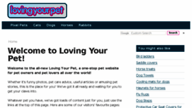 What Lovingyourpet.co.uk website looked like in 2017 (6 years ago)