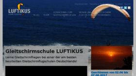 What Luftikus-flugschule.de website looked like in 2017 (6 years ago)