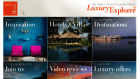 What Luxuryexplorer.com website looked like in 2017 (6 years ago)