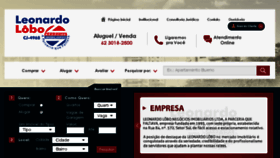 What Leonardolobo.com.br website looked like in 2017 (6 years ago)