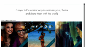 What Lumyer.com website looked like in 2017 (8 years ago)