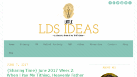 What Littleldsideas.blogspot.com website looked like in 2017 (6 years ago)