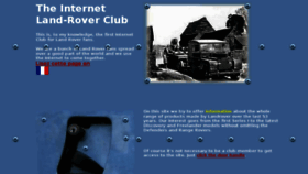 What Landroverclub.net website looked like in 2017 (6 years ago)