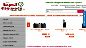 What Lepsicigareta.cz website looked like in 2017 (6 years ago)