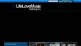 What Lifelovemusic.com website looked like in 2017 (6 years ago)