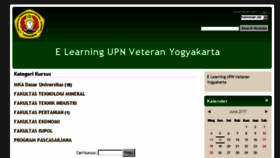 What Learning.upnyk.ac.id website looked like in 2017 (6 years ago)