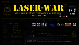 What Laser-war.pl website looked like in 2017 (6 years ago)