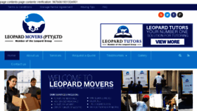 What Leopardmovers.co.za website looked like in 2017 (6 years ago)