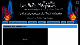 What Lesnuitsmagiques.fr website looked like in 2017 (6 years ago)