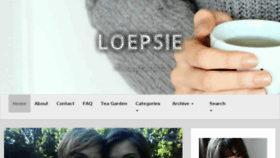 What Loepsie.com website looked like in 2017 (6 years ago)